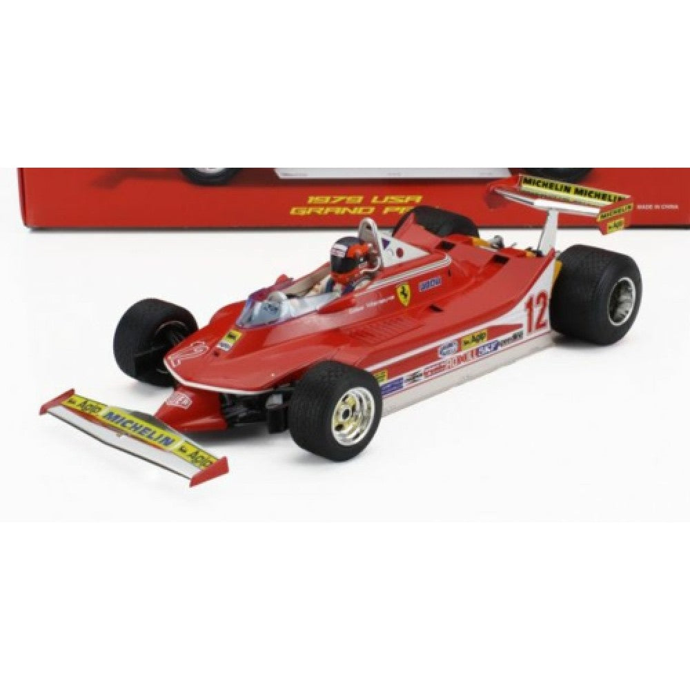 PRE ORDER STOCKS DUE OCTOBER / NOVEMBER 2025 1/18 BURAGO BG16814-1813 FERRARI F1 312T4 SHORT TAIL NO.11 WINNER MONACO GP JODY SCHECKTER W/DRIVER 1979