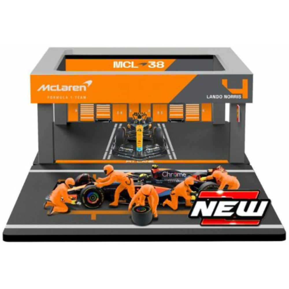 Available To Order – BG38451P - 1:43 Mclaren Mcl 38 No.81 Oscar Piastri 2024 Pit Pass Set (BG38451P)
