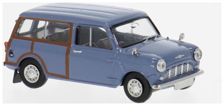 Available To Order – Austin Mini Countryman blau 1960 Woody 1:87 Brekina Model (BRE 15363)