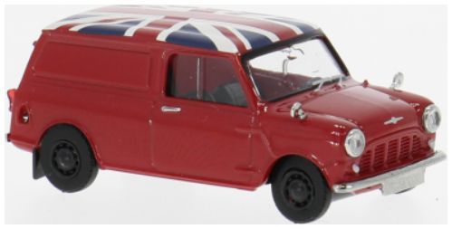 Available To Order – Austin Mini Countryman Red 1960 Union Jack 1:87 (BRE 15365)
