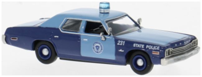 Available To Order – Dodge Monaco 1974 Massachusetts State Police 1:87 (BRE 18156)
