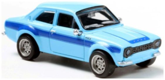 Available To Order – Ford Escort RS 1800 MKI Light Blue/Blue 1969 1:87 Brekina Model (BRE 19071)