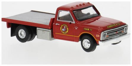 Available To Order – Chevrolet Chevrolet C30 Plattform rot 1968 1:87 Brekina Model (BRE 19671)