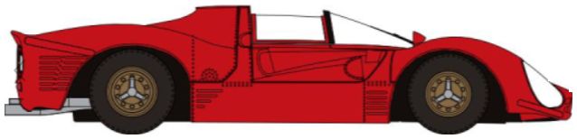 Available To Order – Ferrari 330 P3 Spyder Red 1967 1:87 (BRE 22901)