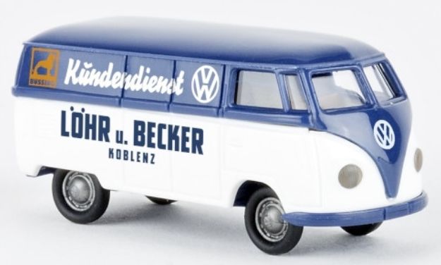 VW T1a Box Van Lohr u. Becker Customer Service 1950 1:87 – diecast model