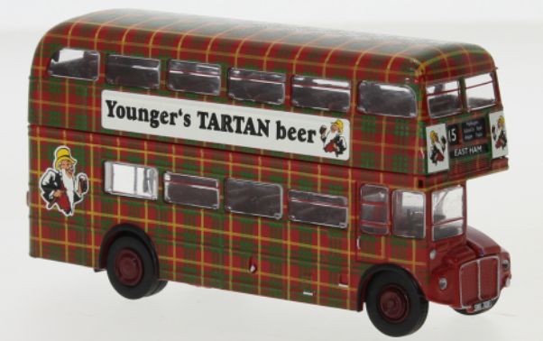 Available To Order – AEC Routemaster Younger's Tartan Beer 1960 1:87 Brekina Model (BRE 61107)