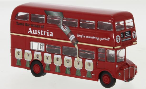 Available To Order – AEC Routemaster London Transport Austria Wine 1965 1:87 Brekina Model (BRE 61113)