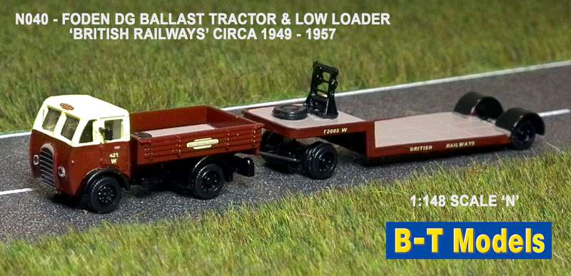 Available To Order – Foden DG Drawbar L/Loader - Britsh Railway 1:148 B-T Models Model (BTO N040)