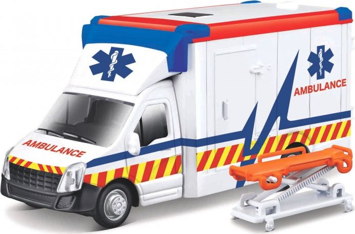 Ambulance Municipal Vehicle w/Stretcher 25CM – diecast model