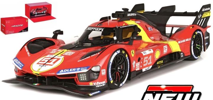 Available To Order – Ferrari 499P #51 Calado/Giovinazzi/Pier Guidi Winner 24H Le Mans 2023 Cased 1:43 (BUR 36312)