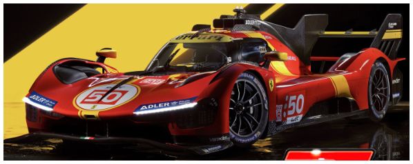 Available To Order – Ferrari 499P 3.0L Turbo V6 #50 Fuoco Nielsen/Molina 24h Le Mans 2025 1:43 Bburago Model (BUR 36318)