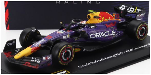 Available to Order – Red Bull F1 RB19 Team Oracle #11 3rd Las Vegas 2023 Sergio Perez w/Driver and Case 1:43 (BUR 38083-P-VEGAS)