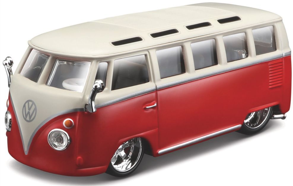 Available to Order – VW T1 Samba Van Red/White 1:32 (BUR 42004RW)