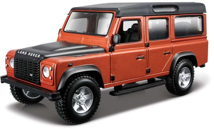 Available To Order – Land Rover Defender 110 - Orange(Street) 1:32 Bburago Model (BUR 43029O)