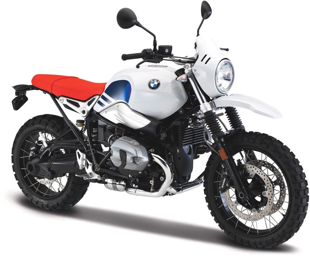 Available To Order – Bmw R Nine T Urban Gs White/Blue/Red 1:18 Bburago Model (BUR 51069)