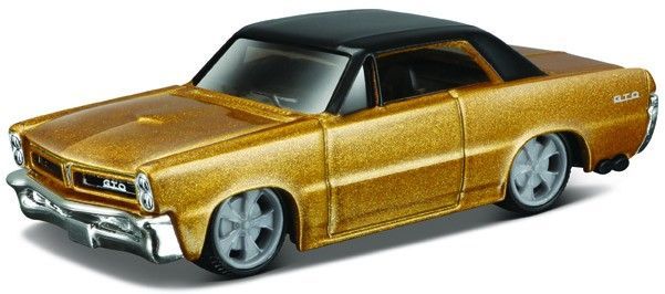 Available to Order – Pontiac Gto 1965 - Gold/Black 1:64 Bburago Model (BUR 59060)