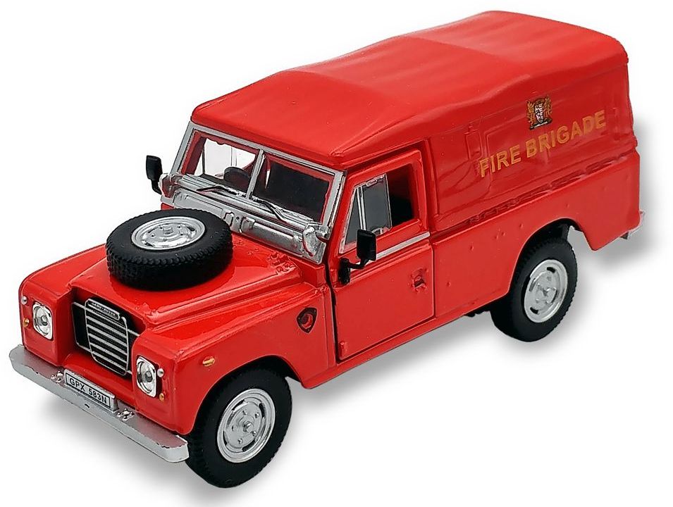 Available to Order – Land Rover S3 109 Soft Top - Fire Brigade Red 1:43 (CAR 4-51750)