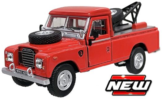 Available To Order – Land Rover Series 109 Pick-Up Tow Truck Red 1:43 Cararama Model (CAR 4-54044)
