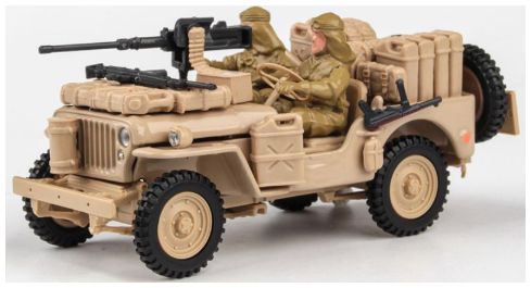 Available To Order – Jeep CJ-5 + Gun SAS 1:43 Cararama Model (CAR 4-90142)