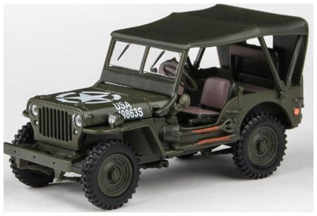 Available to Order – Military Vehicle 1:4 Ton Soft Top Military Green 1:43 (CAR 4-91860)