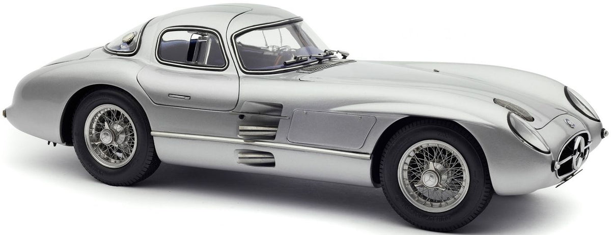 Available To Order – Mercedes Benz 300 SLR Coupe 1955 Blue Interior 1:18 CMC Model (CMC M243)