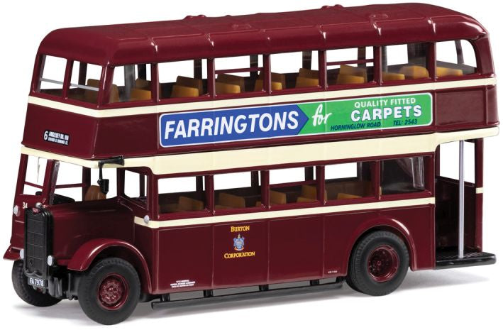 Available to Order – Guy Utility Bus Burton Corporation 6 Anglesey Rd via Station + Uxbridge St 1:76 Corgi Model (COR 43917AOM)