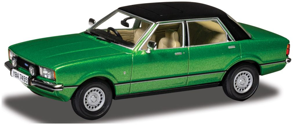 Available To Order – Ford Cortina Mk4 2.3 Ghia Regency Green 1:43 Corgi Model (COR VA11918)