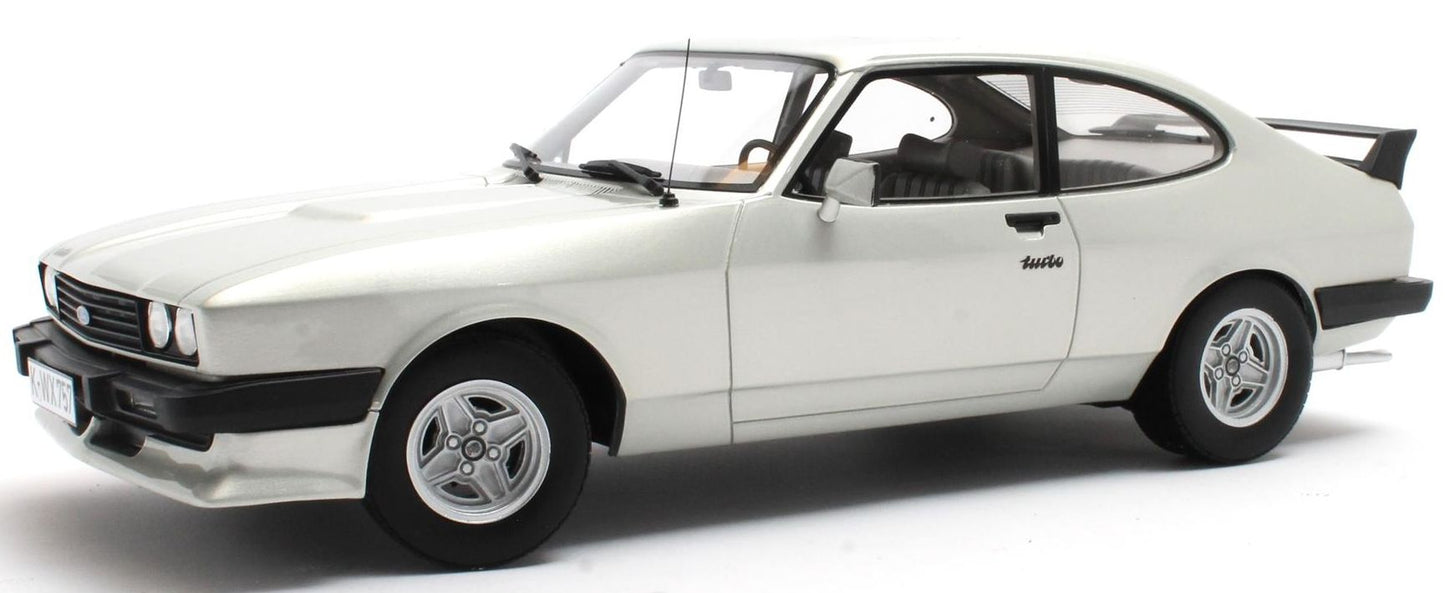 Available To Order – Ford Capri 2.8 Turbo 1981 Silver Metallic 1:18 (CUL CML215-1)