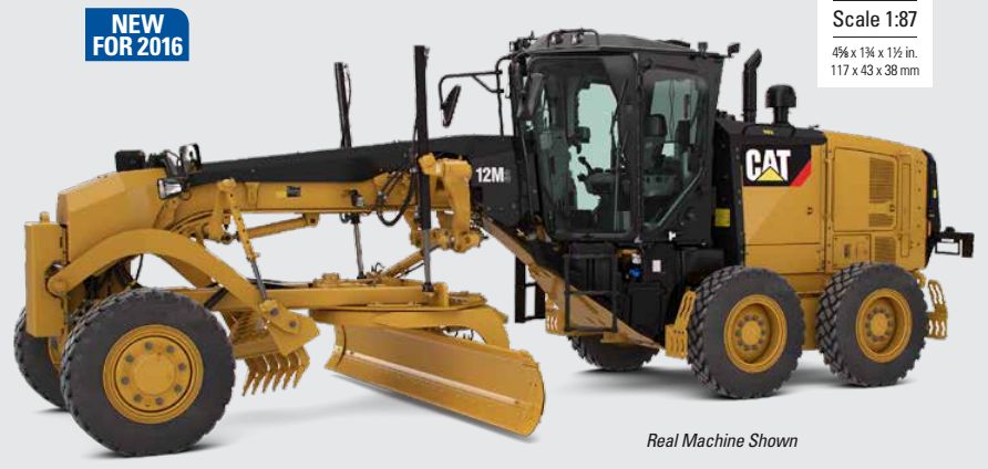 Available To Order – Cat 12M3 Motor Grader 1:87 Diecast Masters Model (DIE 85520)