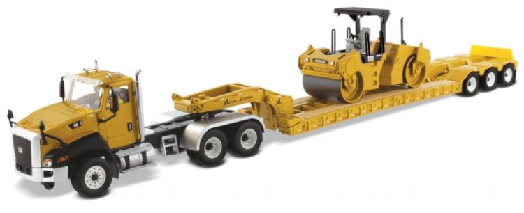 Available To Order – Cat CT660 Truck + Trailer w/CB-534 Compactor 1:50 Diecast Masters Model (DIE 85601)