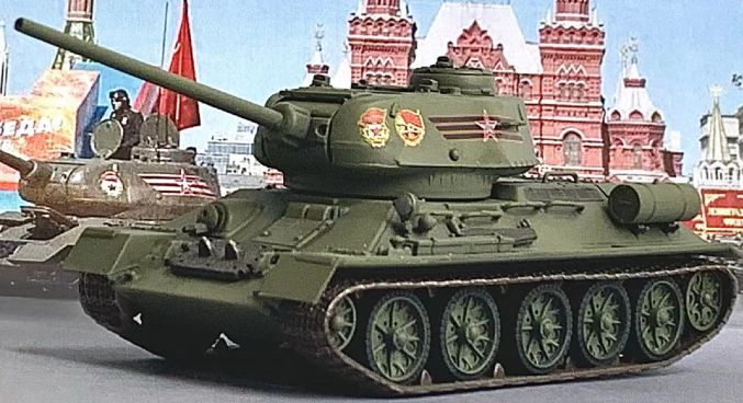 Available to Order – T-34/85 Russian Army Moscow Victory Day Parade 1:72 (DR 63235)