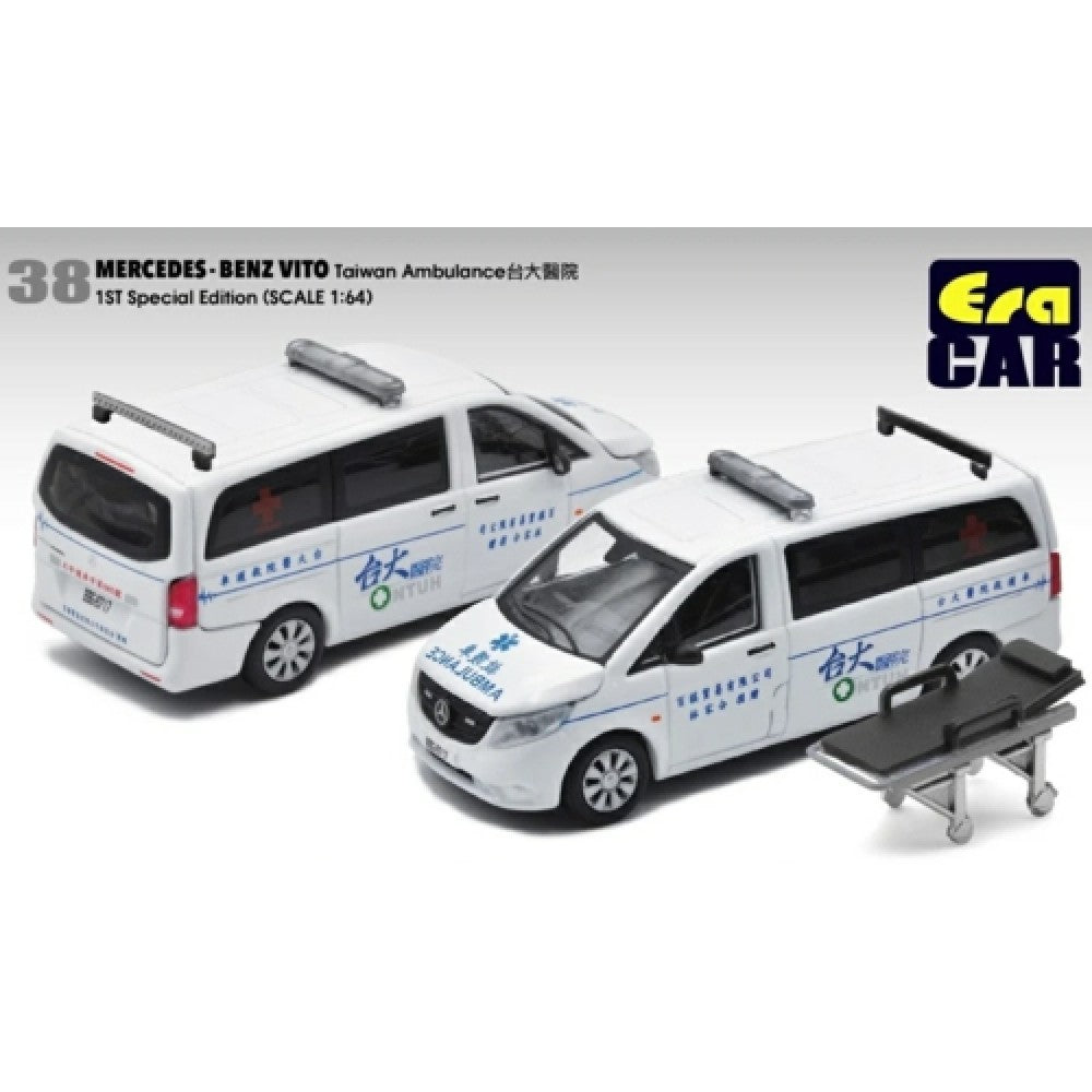 THIS ITEM IS AVAILABLE TO ORDER FROM OUR SUPPLIER - 1:64 ERA CAR ECMB20VITRF38 38 MERCEDES-BENZ VITO - TAIWAN AMBULANCE 1ST SPECIAL EDITION