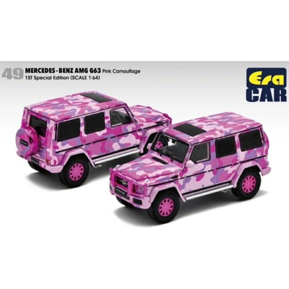 THIS ITEM IS AVAILABLE TO ORDER FROM OUR SUPPLIER - 1:64 ERA CAR ECMB214X4RF49 49 MERCEDES-BENZ G63 1 ST SP EDITION - PINK CAMOUFLAGE