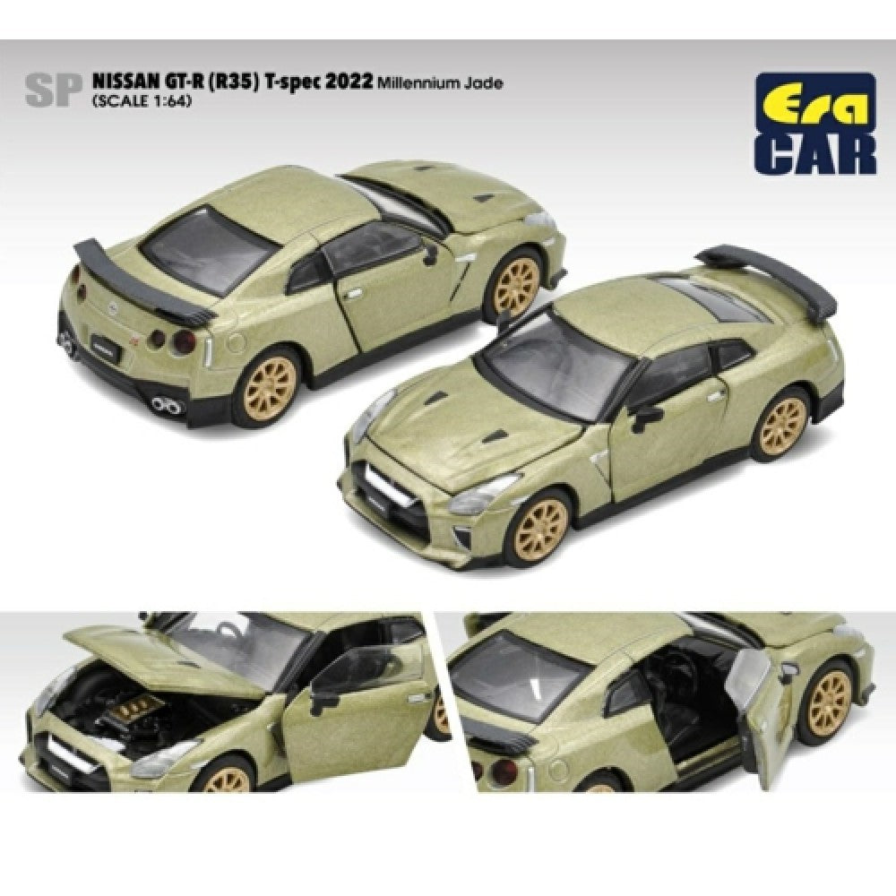 THIS ITEM IS AVAILABLE TO ORDER FROM OUR SUPPLIER - 1:64 ERA CAR ECNS21GTR95 SP NISSAN GT-R (R35) T-SPEC 2022 MILLENNIUM JADE