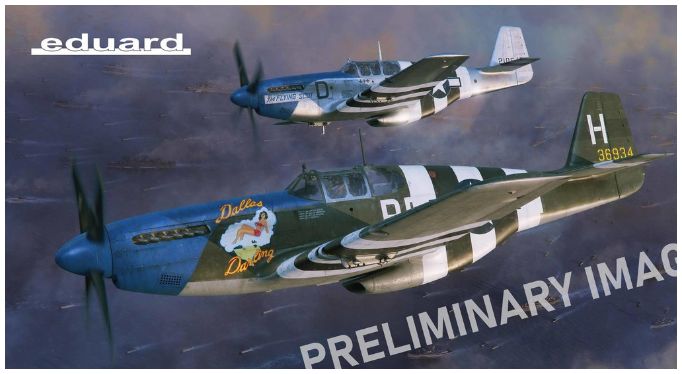 Overlord: D-DAY Mustangs/P-51B Mustang Dual Combo Limited Edition 1:48 Eduard Kits Model