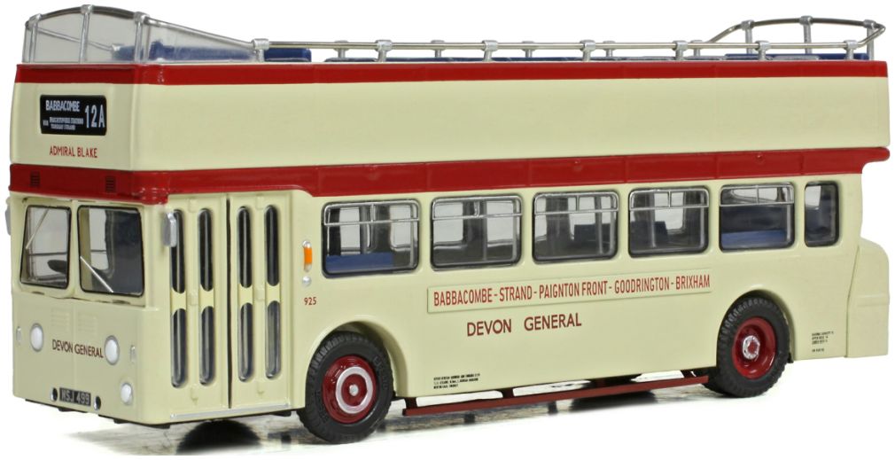 Available to Order – Leyland Atlantean Open Top Devon General 925 MSJ499 1:76 (EFE 40702)