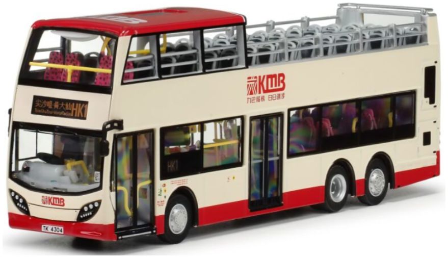 KMB Dennis E500 MMC Euro V 12m Open Top Bus (HK1) 1:76 – diecast model