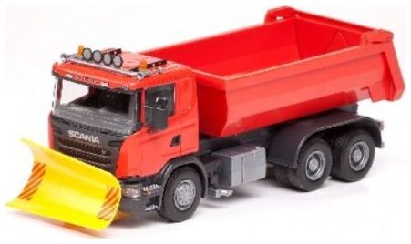 Scania R Snow Plough/Dump Truck Red 1:25 Emek Model