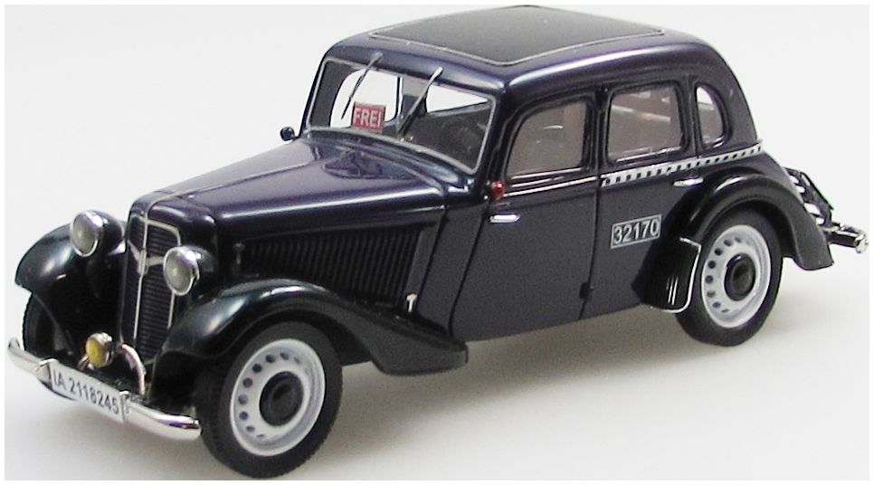 Adler Trumpf Junior 4 Door Sedan Berlin Taxi 1937-41 1:43 – diecast model