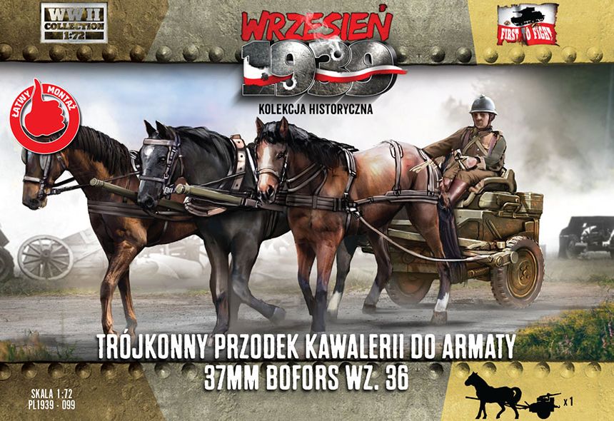 Available to Order – Three Horse Cavalry Carriage for 37mm Bofo 1:72 (FTF 099)