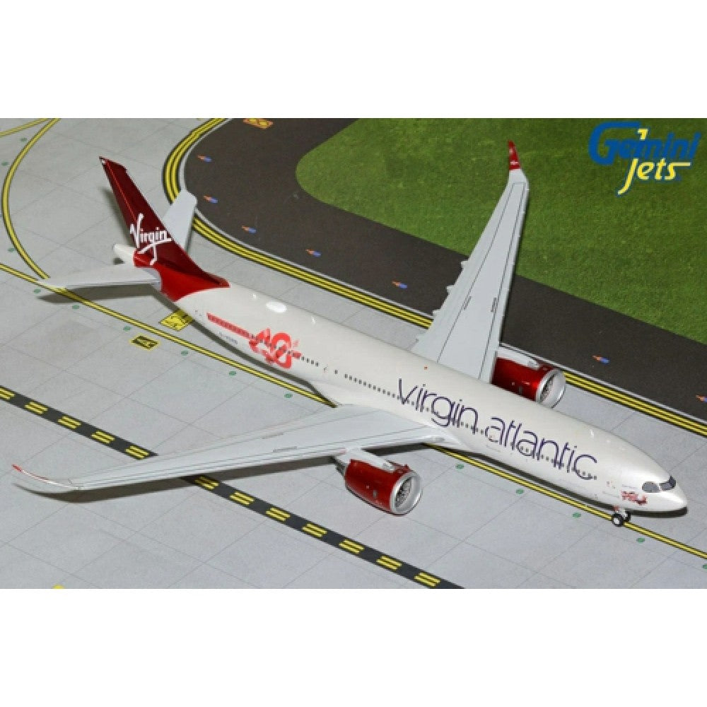 Available to Order – Virgin Atlantic Airways A330-900NEO G-VSRB 40th Anniversary Logo 1:200 Gemini Jets Model (G2VIR1373)