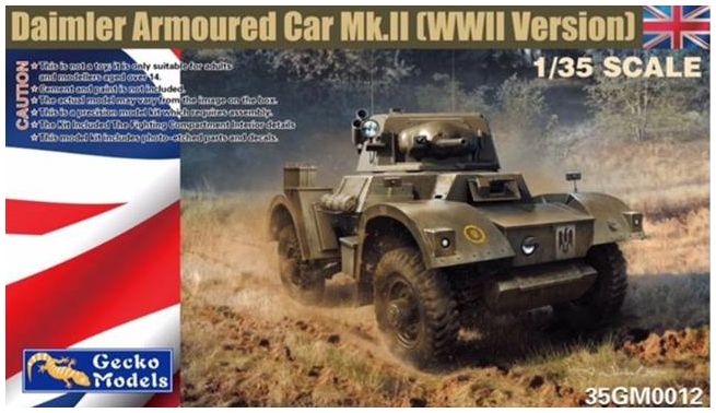 Available To Order – Daimler Armourd Car Mk. II WWII 1:35 Gecko Models (GEC 350012)