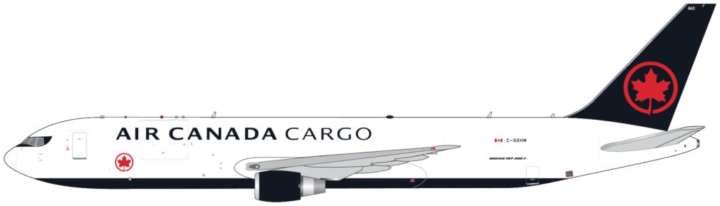 Boeing B767-300ERF Air Canada Cargo C-GXHM (Current Livery) 1:400 – diecast model