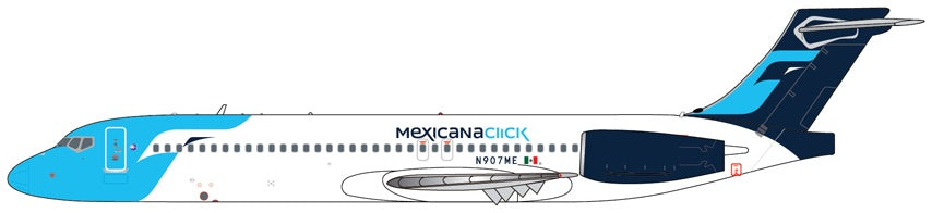 Available To Order – Boeing B717-200 Mexicana Click N907ME 1:400 Gemini Jets Model (GEM GJCBE2391)