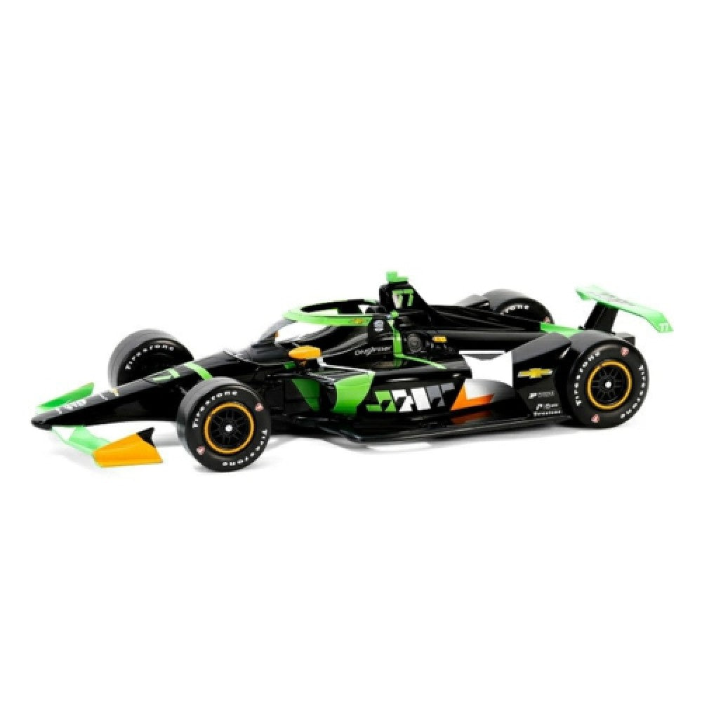 THIS ITEM IS AVAILABLE TO ORDER FROM OUR SUPPLIER - 1:18 GREENLIGHT GL11242 2024 NTT INDICAR SERIES NO.77 ROMAIN GROSJEAN/JUNCOS HOLLINGER RACING