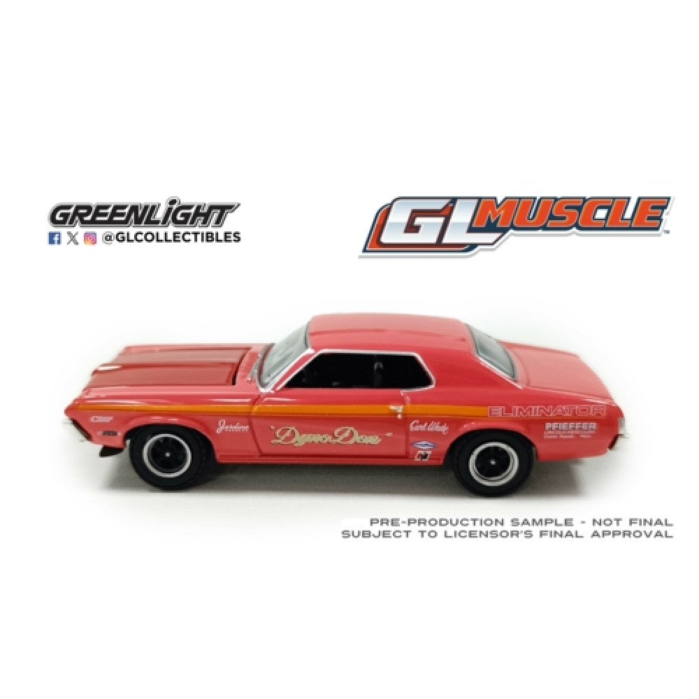 Available to Order – GL Muscle Series 30 - Mercury Cougar Eliminator 1969 - Dyno Dan 1:64 GreenLight Model (GL13370-A)