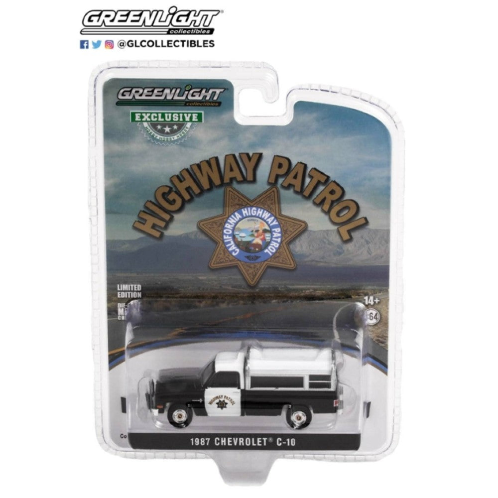 THIS ITEM IS AVAILABLE TO ORDER FROM OUR SUPPLIER - 1:64 GREENLIGHT GL30294 1987 CHEVROLET C-10 CALIFORNIA HIGHWAY PATROL (HOBBY EXCLUSIVE)