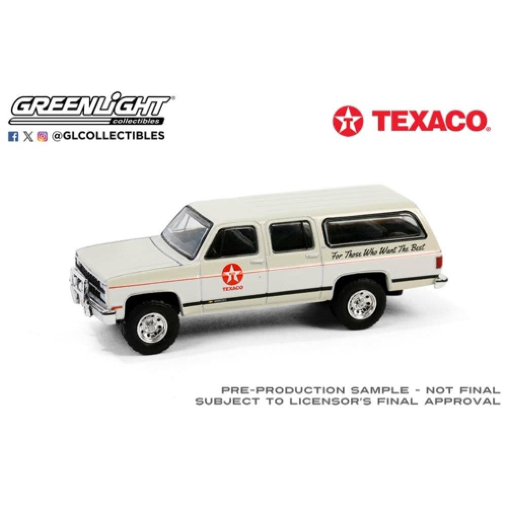 THIS ITEM IS AVAILABLE TO ORDER FROM OUR SUPPLIER - 1:64 GREENLIGHT GL41165-E TEXACO SPECIAL EDITION SERIES 1 - 1990 CHEVROLET SUBURBAN