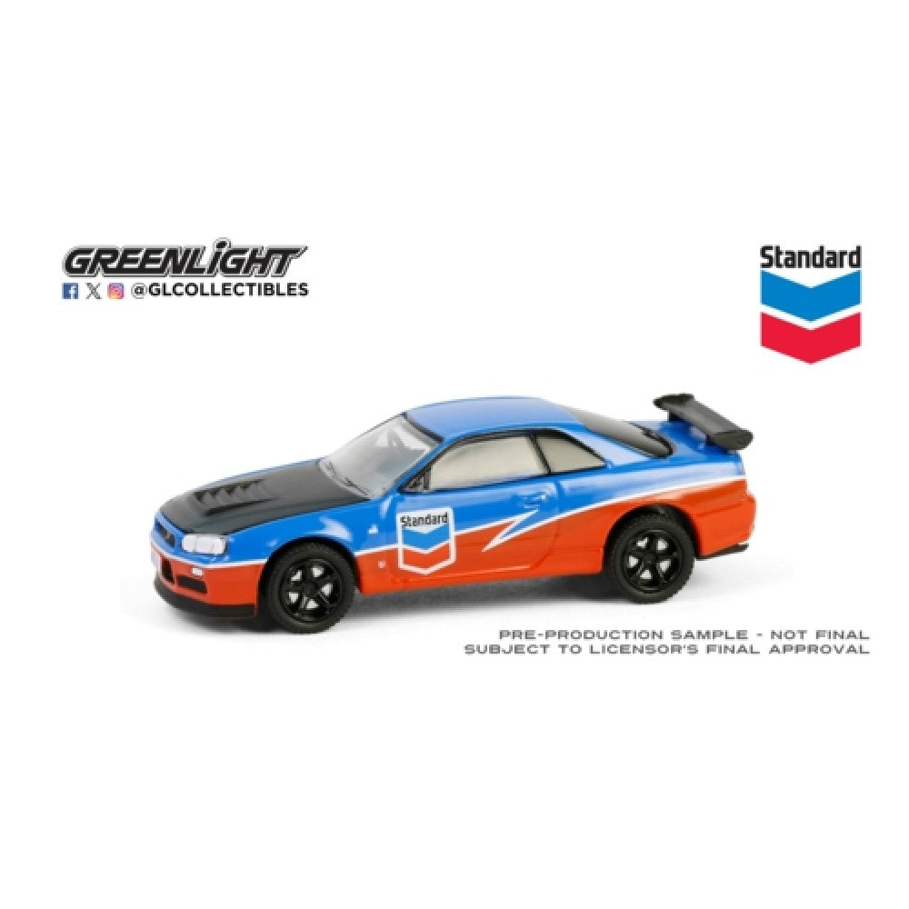 THIS ITEM IS AVAILABLE TO ORDER FROM OUR SUPPLIER - 1:64 GREENLIGHT GL41175-E CHEVRON SPECIAL EDITION SERIES 1 - 2000 NISSAN SKYLINE GT-R (R34)