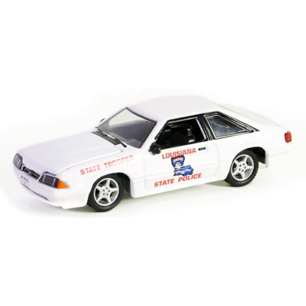 THIS ITEM IS AVAILABLE TO ORDER FROM OUR SUPPLIER - 1:64 GREENLIGHT GL43030-C HOT PURSUIT SERIES 45 - 1993 FORD MUSTANG SSP - LOUISIANA STATE POLICE STATE TROOPER SOLID PACK